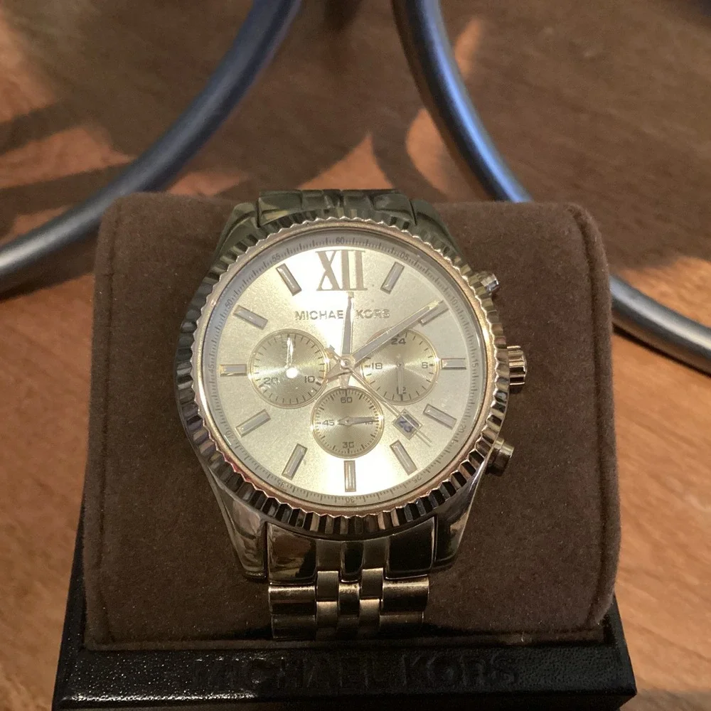 Michael Kors MK8281 Lexington Chronograph Gold Tone Men's Wrist Watch